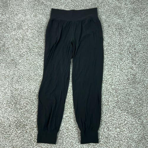 Athleta Pants Womens Medium Black Salutation Jogger High Rise Yoga Gym Workout