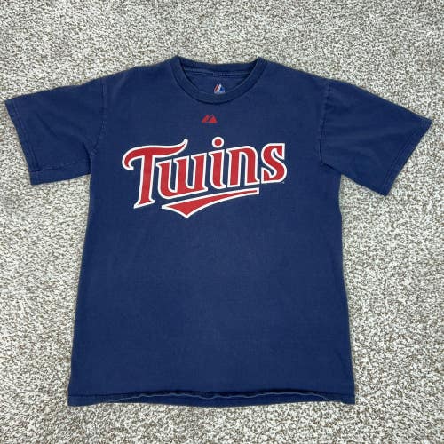 Minnesota Twins Shirt Mens Small Blue MLB Baseball Majestic Denard Span 2 Tee T
