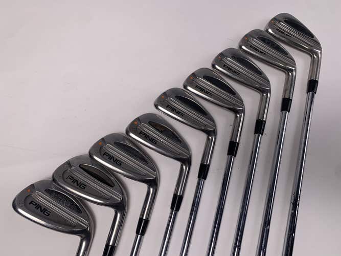 Ping S59 Iron Set 2-PW Orange Dot Cushin Stiff Steel Mens RH 2* Flat