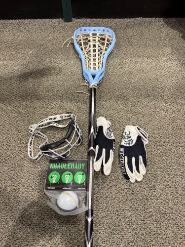 Womens Lacrosse Starter Kit - Gloves, Goggles, Stick, Ball