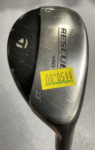 TaylorMade RESCUE MID 22 #4 Hybrid 39" LIGHT METAL Regular Flex Steel MRH USED