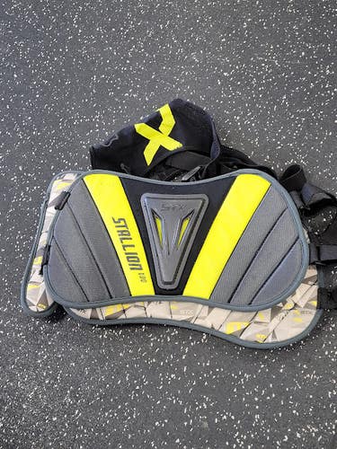 Used STX STALLION 100 RIB PADS Lacrosse Rib Pads Black MD 11849-S000038516