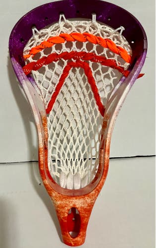 OG Warrior Razer 2.0 lacrosse Head (Used) custom dyed orange to purple marble fade
