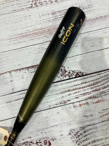 2023 Rawlings Icon Composite Bat BBCOR Certified (-3) Composite 28 oz 31" (Used)