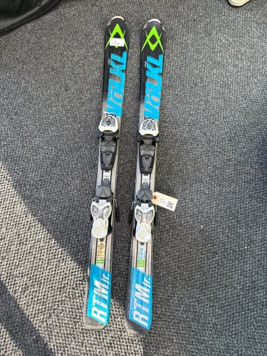 Volkl RTM Jr 110 cm Skis With Marker 4.5 Bindings (Used)