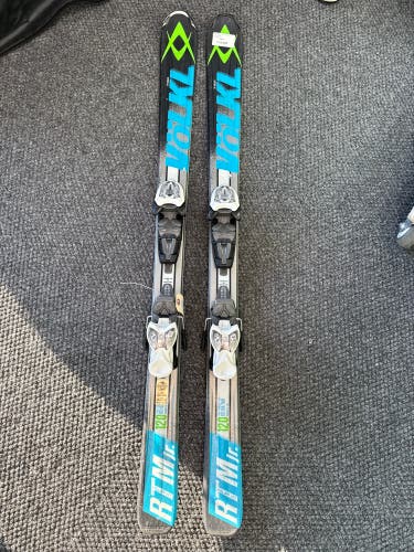 Volkl RTM Jr 120 cm Skis With Marker 4.5 Bindings (Used)