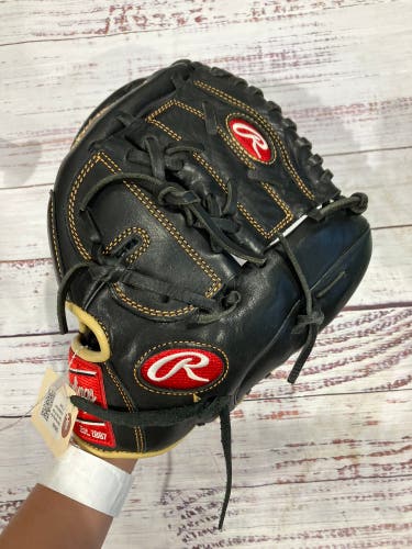 Black Rawlings Gold Glove Elite RH Infield Baseball Glove 12" (Used)