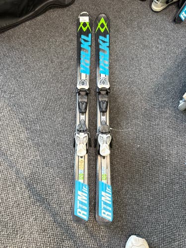 Volkl RTM Jr 120 cm Skis With Marker 4.5 Bindings (Used)