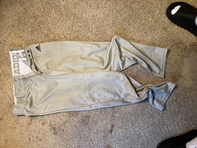 Gray Men's Medium Adult Adidas Game Pants (Used)