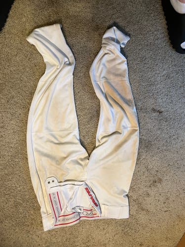 White Men's Large Adult Rawlings Game Pants (Used)