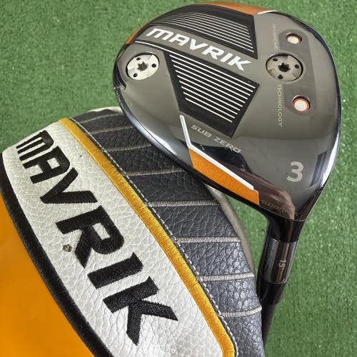 Callaway Mavrik Sub Zero 3 Fairway Wood 15* Aldila Rogue 130 MSI 70g Stiff Flex