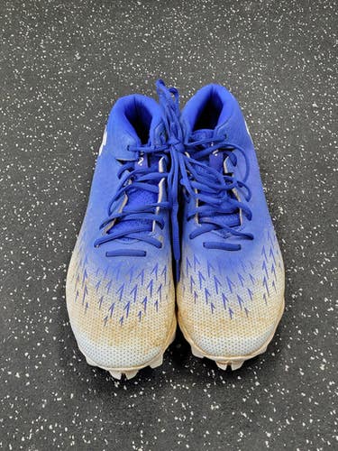 Used Under Armour SPOTLIGHT FRANCHISE RM BB/SB Cleats Royal Blue Senior 13 11849-S000038530