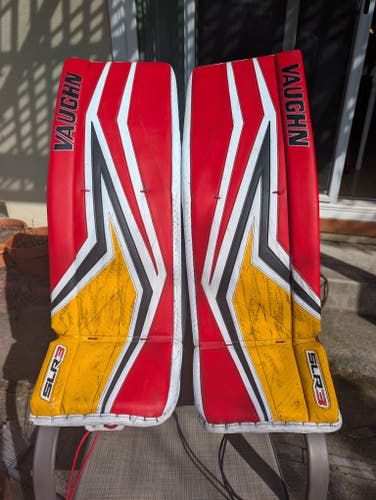 34" Vaughn SLR3 Pro Carbon Goalie Leg Pads Pro Stock (Used)