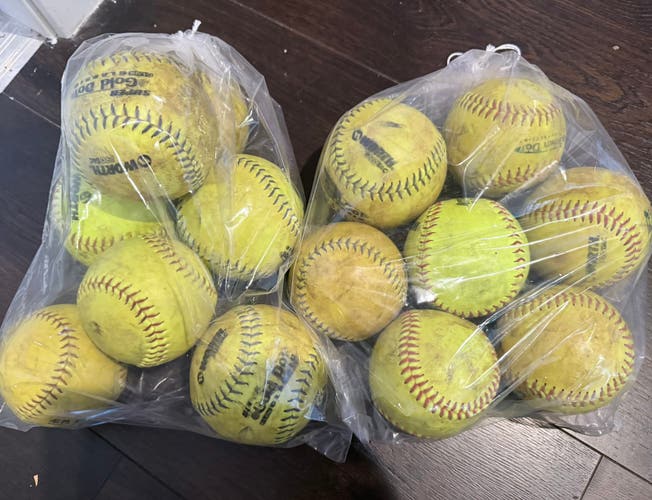 (14) Softballs (Used)