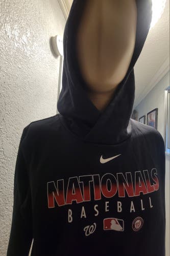 Authentic MLB Washington Nationals Nike Black Sweater Men's Large