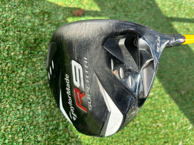 Men's 2009 TaylorMade R9 SuperTri Right Handed Driver Stiff Flex 10.5 Loft (Used)