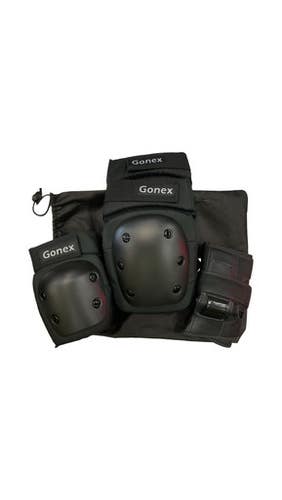 Used Gonex ADULT Inline Protective Set Black MD 11859-S000030088