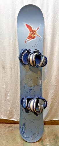 Vintage 1997 Burton Shannon Dunn 144cm Snowboard Freestyle Bindings S/M CLEAN