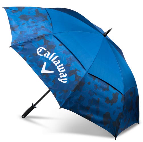 NEW 2026 Callaway Golf Shield 64" Double Canopy Navy/Red Golf Umbrella