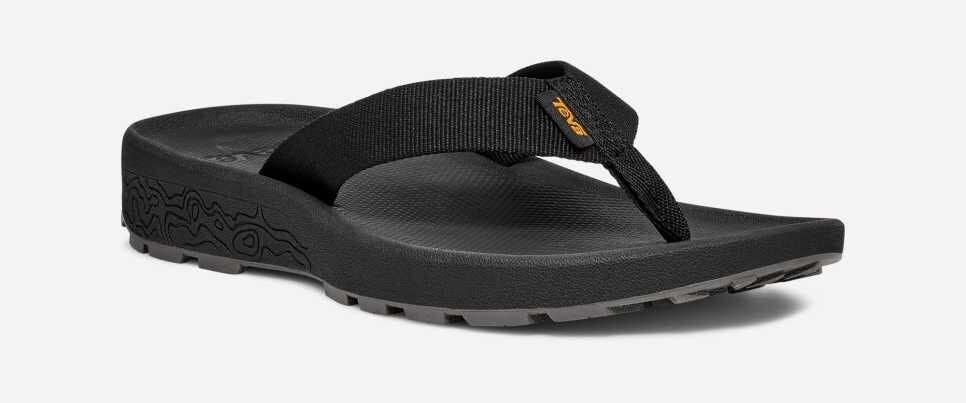Teva Hydratrek 1150916-BLK Sandal Women's US 10 Black Toe Post Flip Flop ZOGG636
