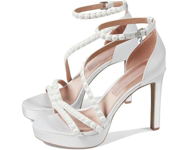 Naturalizer Pnina Tornai Love 3 Sandals Women's US 6.5 White Ankle Strap ZOGG606