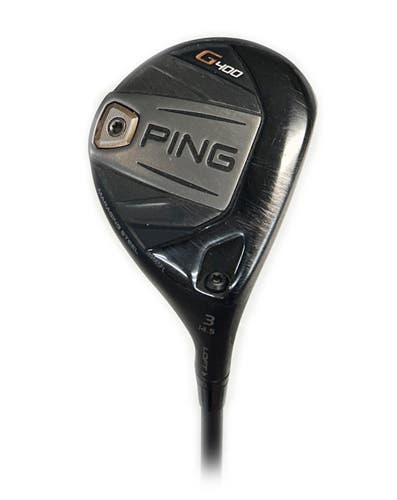 Ping G400 14.5* 3 Fairway Wood Graphite Hzrdus Smoke 70g Stiff Flex