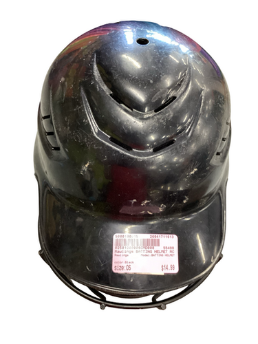 Used Rawlings BATTING HELMET Batting Helmet w/Mask Black One Size 11613-S000180015