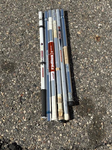 Lacrosse shaft lot