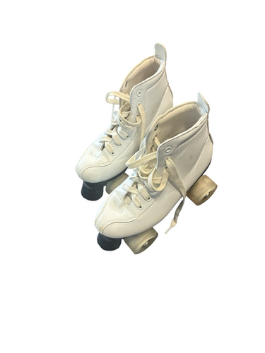 Used ROLLER SKATES Senior Roller Quad Skates White Senior 6 11682-S000130724