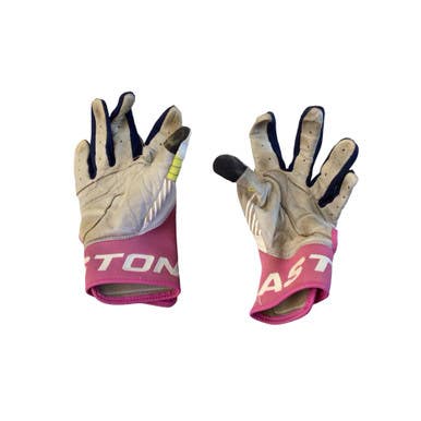 Used Easton BB/SB Batting Gloves White And Pink MD 11760-S000090494