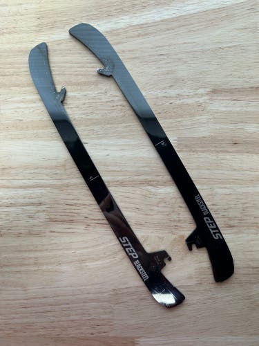 CCM Black Step Steel 287mm Boston Bruins Pro Stock Skate Blades / Runners (Used)