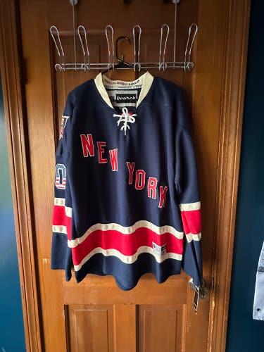 Henrik Lundqvist. New York Rangers 85th Anniversary Reebok Jersey (NEW WITH TAGS)