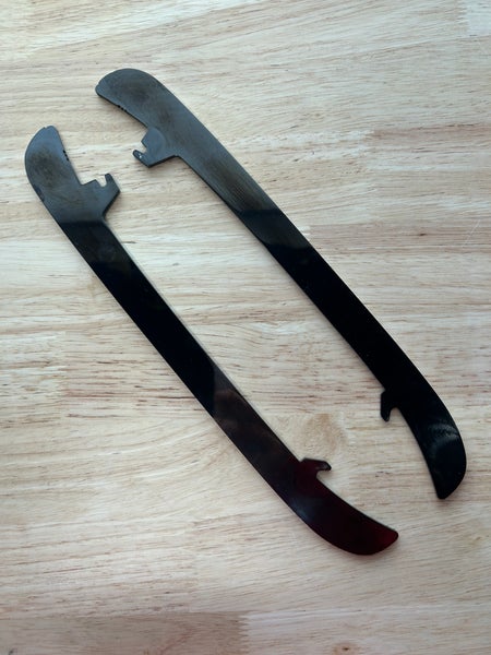 CCM Black Step Steel 271mm New York Rangers Pro Stock Skate Blades / Runners (Used)