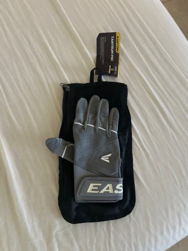 EASTON TANTRUM PRO SLOWPITCH BATTING GLOVE, GREY, ADULT XL