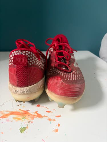 Red Men's Size M 11/ W 12Adult New Balance FuelCell Comp V3 Molded Cleats Cleats (Used) No Insoles