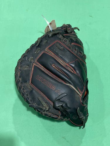 Used Under Armour UACM-100Y Right Hand Throw Catcher's Baseball Glove 31.5"