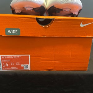 Men's Size M 14.0 (W 15.0) Nike Vapor Edge Elite 360 Flyknit Low Top Molded Cleats (New)