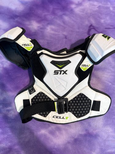 Large Youth STX Cell V Shoulder Pads (Used)