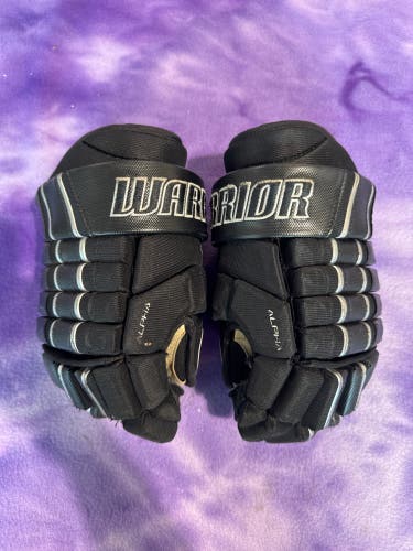Black Junior Warrior Alpha FR Pro Gloves 11" (Used)