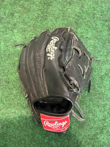 Black Rawlings Player Preferred RH Outfield Baseball Glove 12.25" (Used)