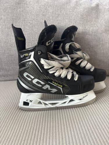 2024 CCM Tacks XF 70 Hockey Skates Regular Width Size 2 (Used)