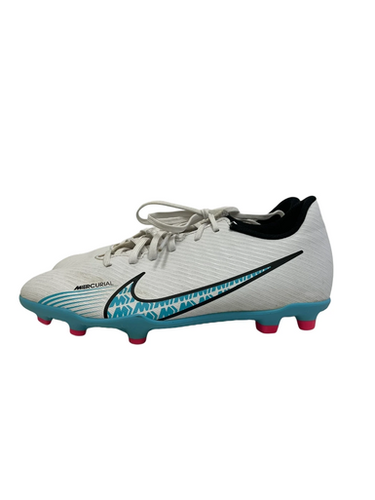 Used Nike MERCURIAL Soccer Cleats White And Carolina Blue Junior 04 11692-S000149139