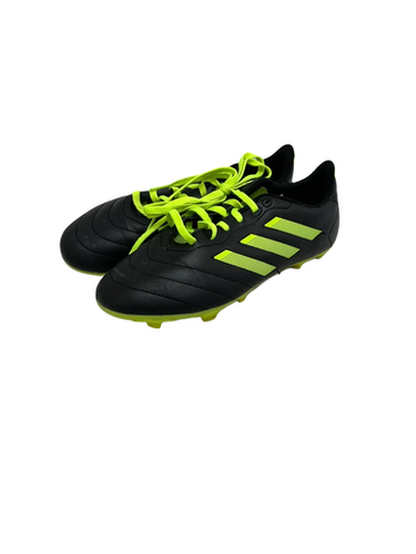 Used Adidas GOLETTO Soccer Cleats Black And Optic Yellow Senior 5 11692-S000149176