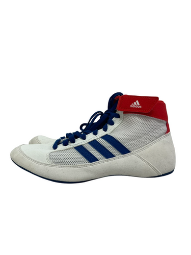 Used Adidas HVC 2 Wrestling Shoes White Junior 05 11692-S000149261