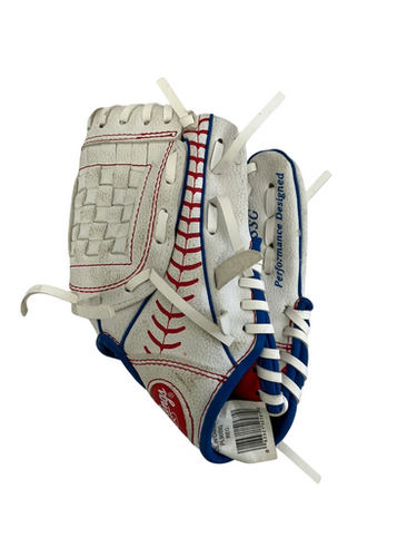 Used Rawlings PL90SSG BB/SB Glove T-ball White 9" 11692-S000149285
