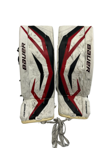 Used Bauer ONE70 Goalie Leg Pads Junior White 30" 11692-S000149313