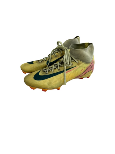 Used Nike MERCURIAL SUPERFLY 10 ACAD Soccer Cleats Yellow Senior 7.5 11692-S000149348