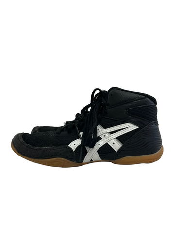 Used Asics MATFLEX Wrestling Shoes Black Junior 02.5 11692-S000149376