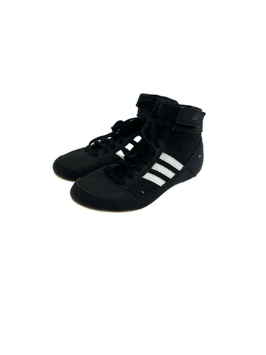 Used Adidas HVC Wrestling Shoes Black Junior 04 11692-S000149357