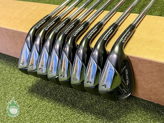 Used TaylorMade Burner 2.0 Irons 4-PW/AW 85g Regular Flex Steel Golf Club Set